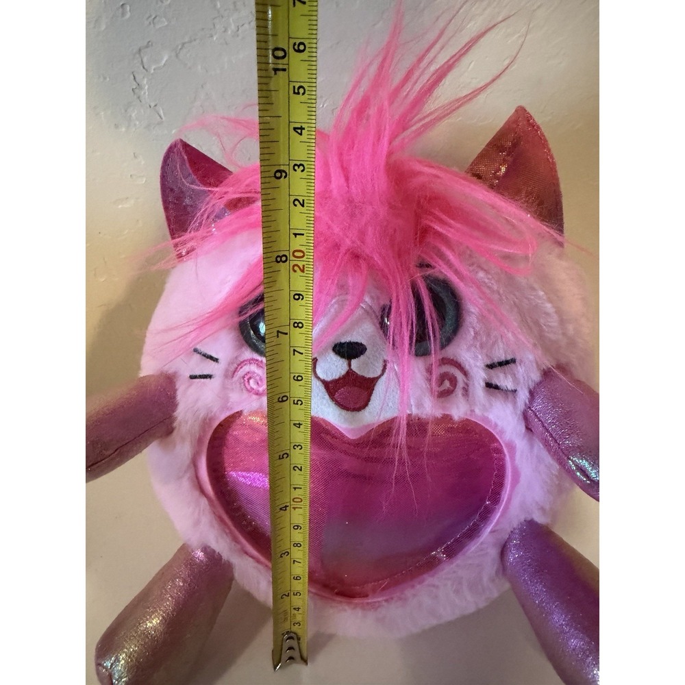 ZURU Pink Plush Unicorn Cat Heart Belly Wings Stuffed Animal 8" Toy - Picture 5 of 5